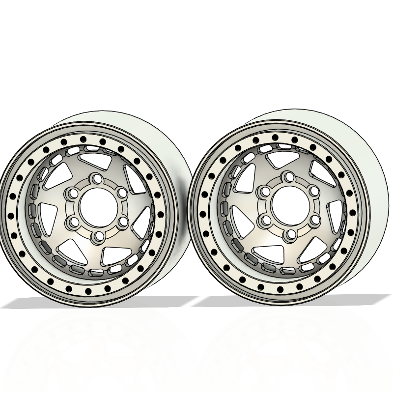Aluminum 1:10 scale wheels