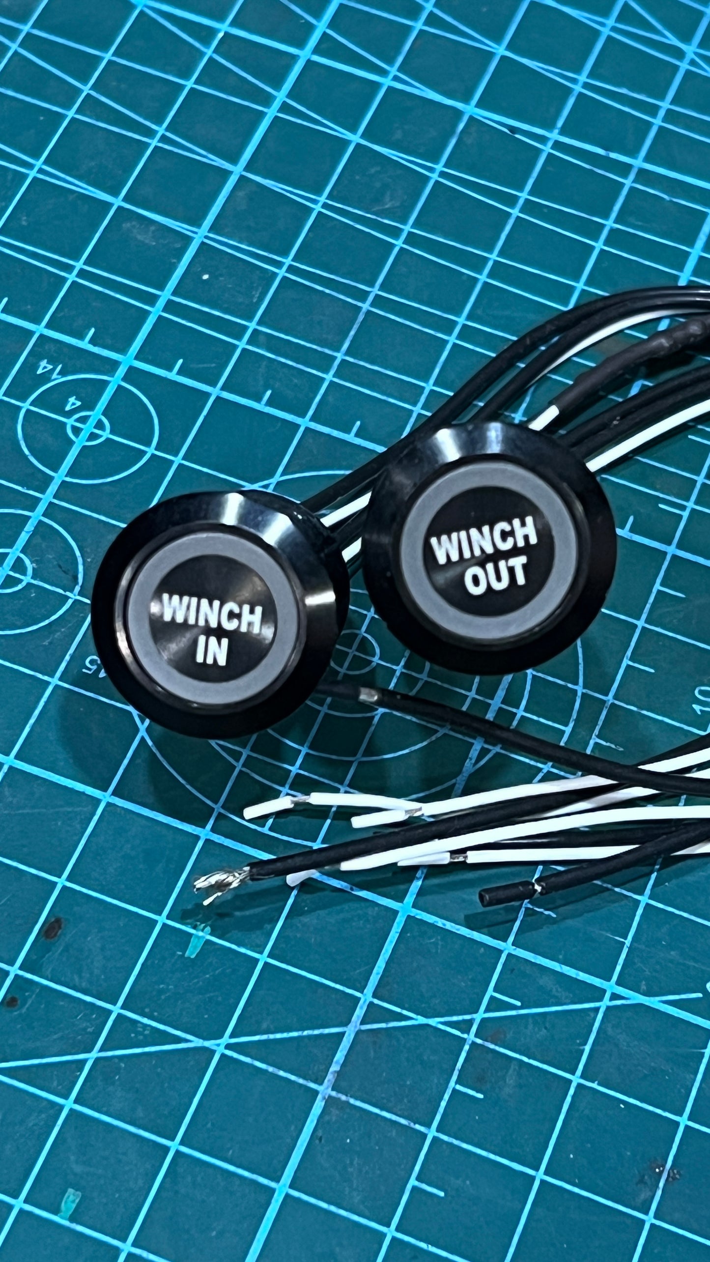 19 MM Billet Buttons - Carbon Fiber panel