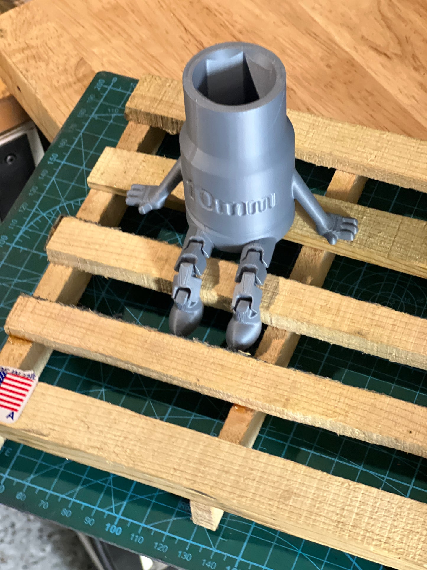 10mm Socket Buddy articulated desk figure
