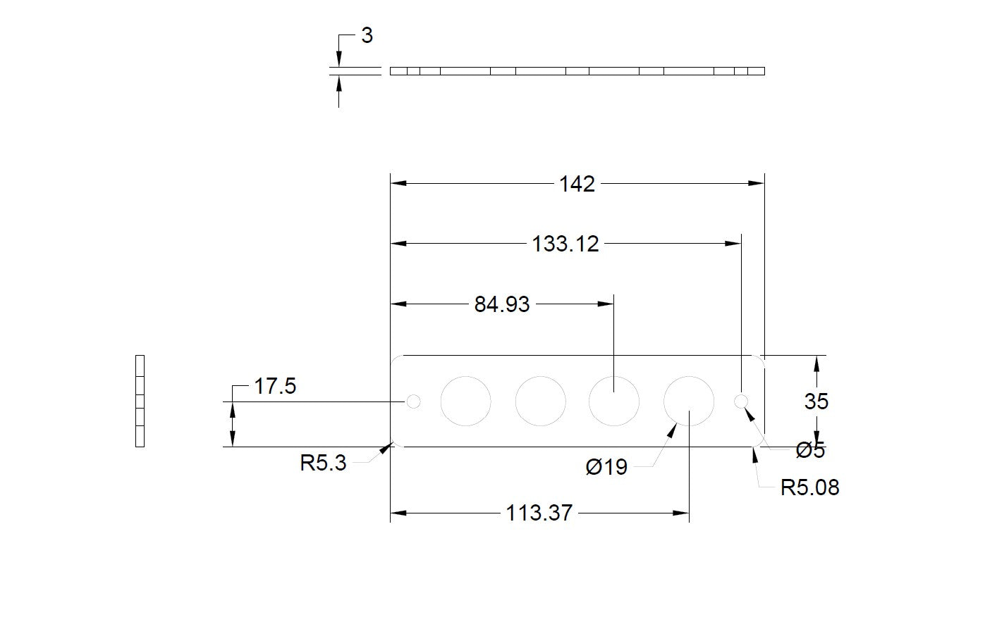19 MM Billet Buttons - Carbon Fiber panel
