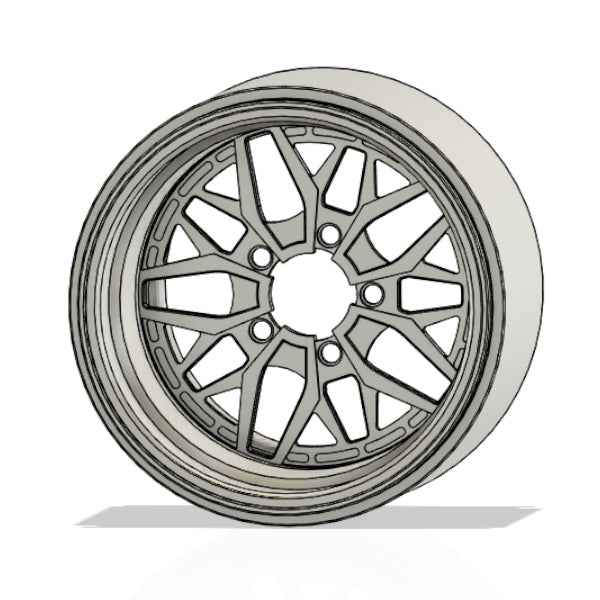 RCF4 Flat face - 1:10 scale - RC Forged Mini Wheels
