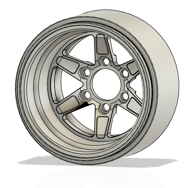 RCF26 Ultra Deep Dish - 1:10 scale - RC Forged Mini Wheels