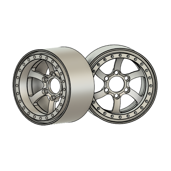 Sikander 5(Directional) - 1:10 scale - RC Forged Mini Wheels