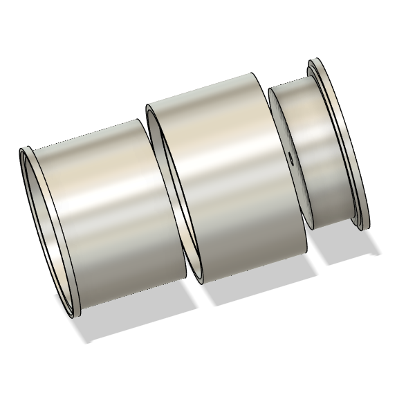 RCF9- Rear lock wheels - RC Forged Mini Wheels