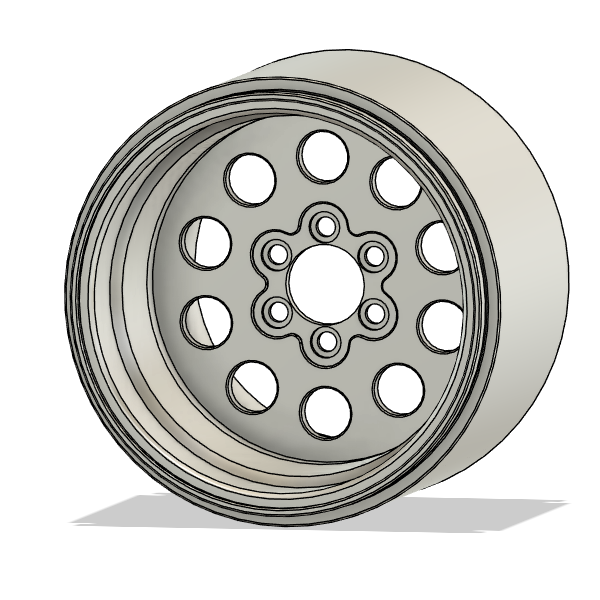 RCF2 Flat face - 1:10 scale - RC Forged Mini Wheels