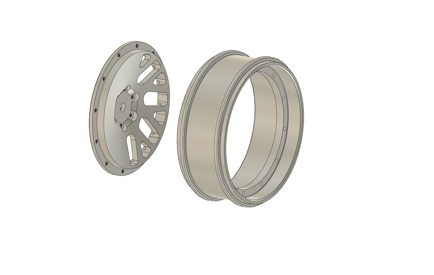 PRE-ORDER 1:10 (Qty 4) Billet Centers for 26'er hoops - 12mm Hex