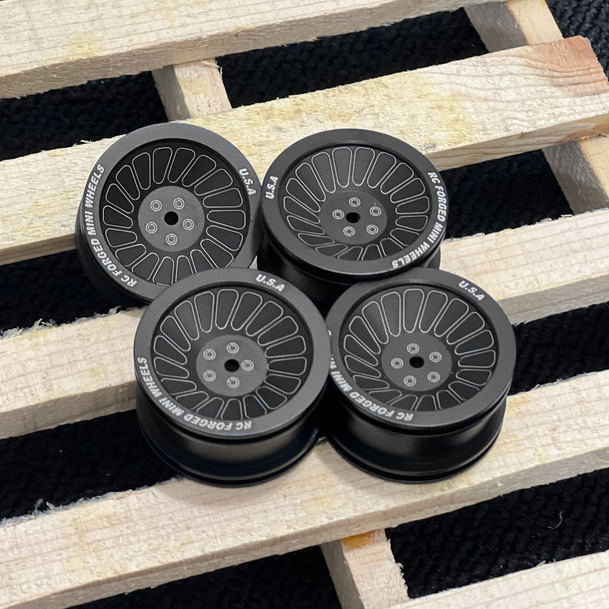 Minicoder Target Wheel DC 1 - 1/16 scale 9 mm hex – RC Forged Mini Wheels