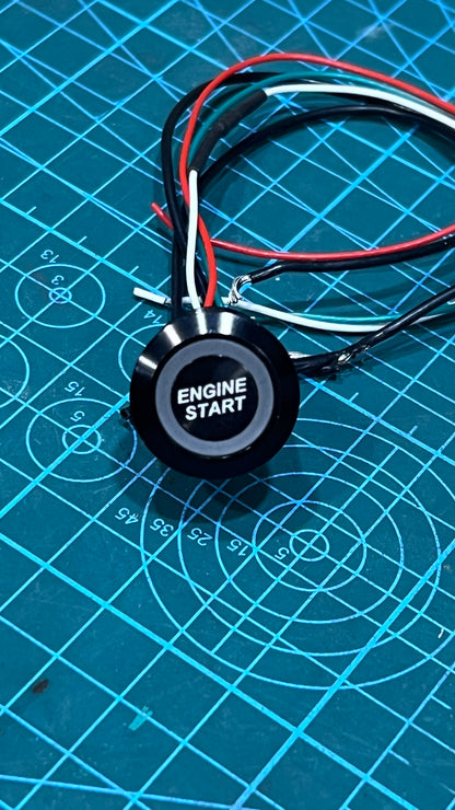 19 MM Billet Buttons - Carbon Fiber panel