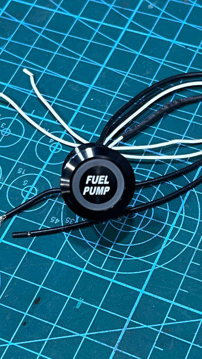 19 MM Billet Buttons - Carbon Fiber panel