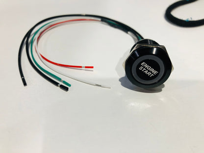 19 MM Billet Buttons - Carbon Fiber panel