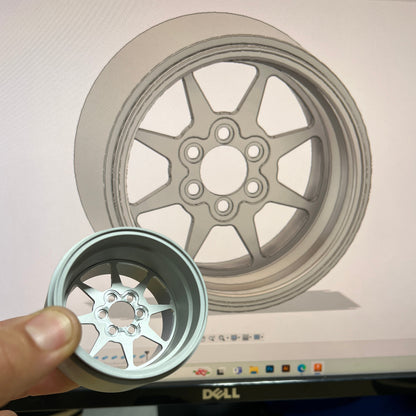 RCF1 Flat face - 1:10 scale