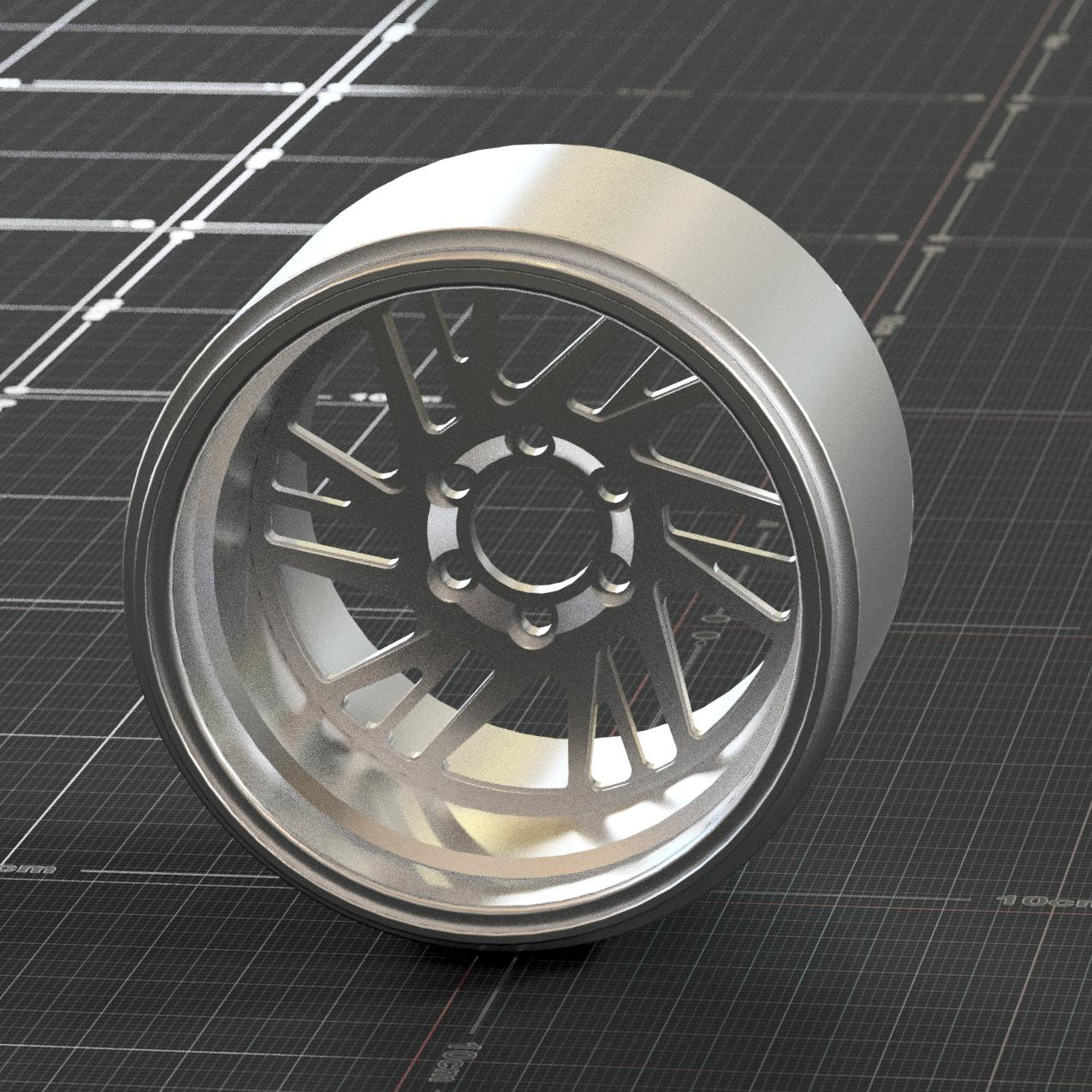 RCF32 - Rear lock wheels