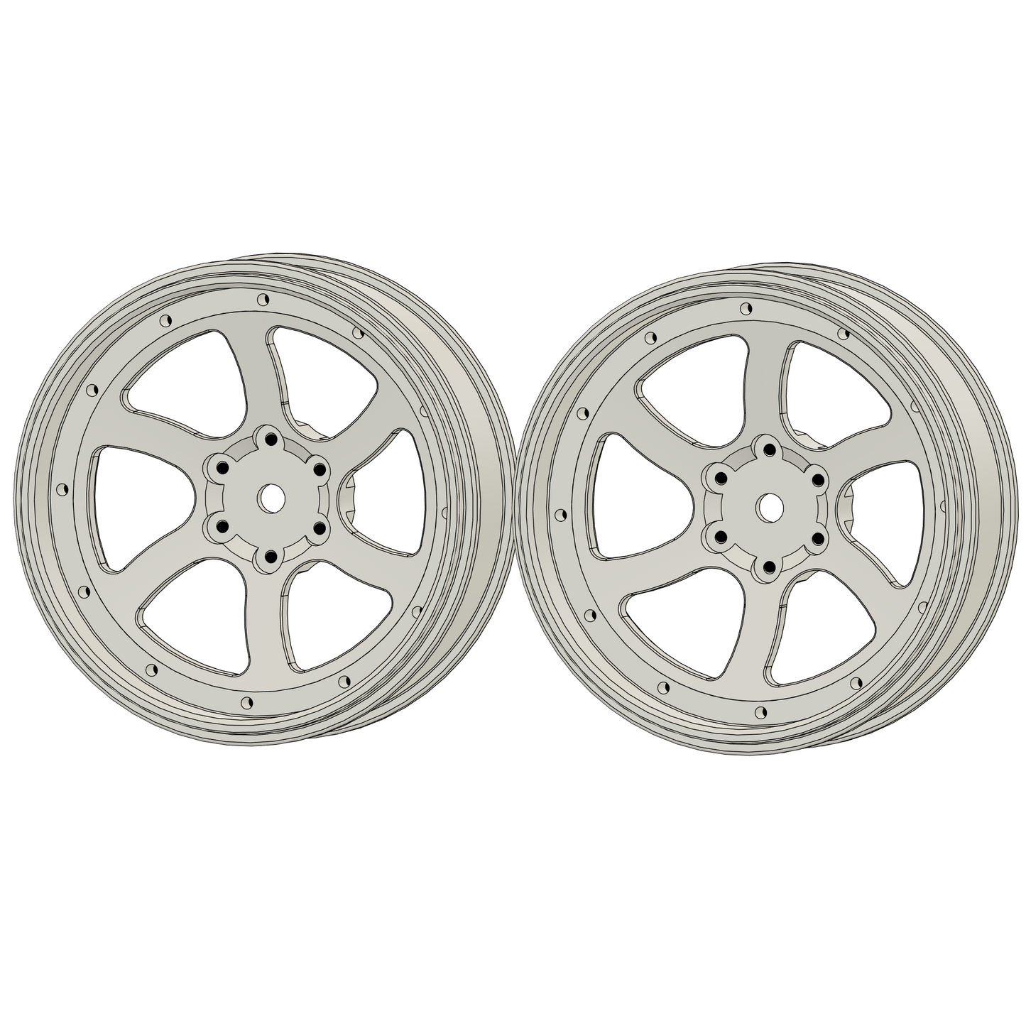RCF5 (directional) Billet 26er - 1:10 scale wheels