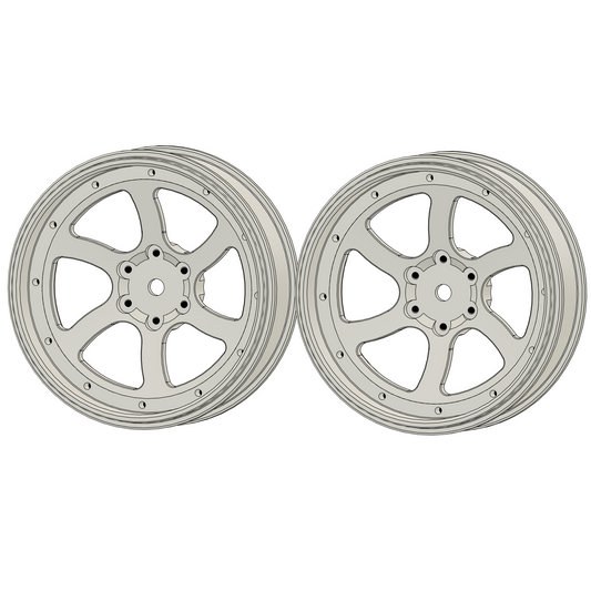 RCF5 (directional) Billet 26er - 1:10 scale wheels
