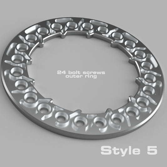 PRE-ORDER 2.2" Beadlock Rings - Billet Aluminum
