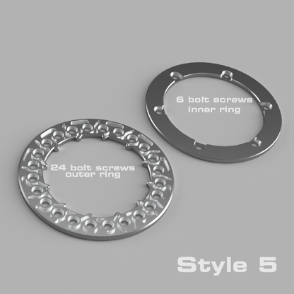 1.9" Beadlock Rings - Billet Aluminum