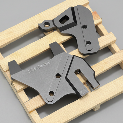 Motor Support Brackets - Super73 ZX / S Models / R Models - BLACK ANODIZED