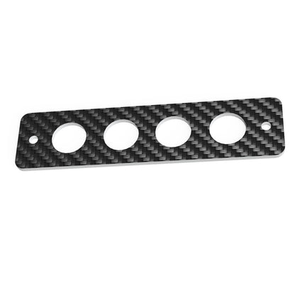 19 MM Billet Buttons - Carbon Fiber panel